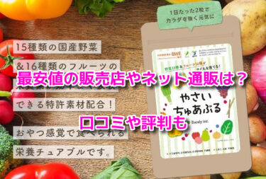 やさいちゅあぶるの販売店や最安値のネット通販！どこで売ってる？