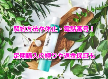 Hadient(ハディエント)の解約方法や休止・電話番号！定期購入の縛りや返金保証も