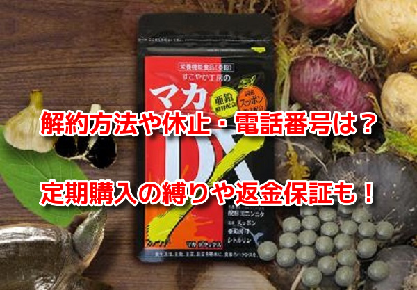マカDX 解約方法