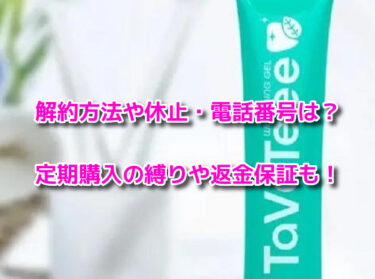 タヴァティーの解約方法や休止・電話番号！定期購入の縛りや返金保証も