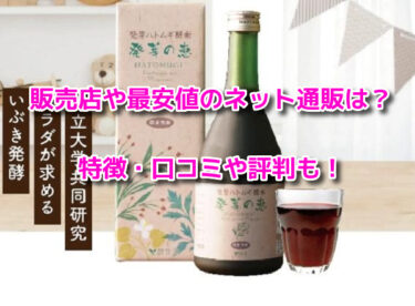 発芽の恵はどこで売ってる？販売店や最安値のネット通販・お試しも