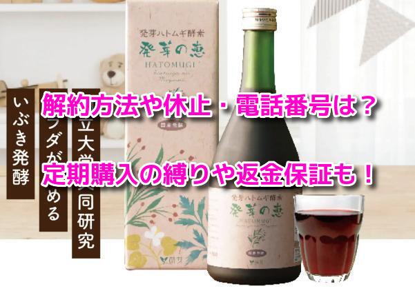 発芽の恵 解約方法
