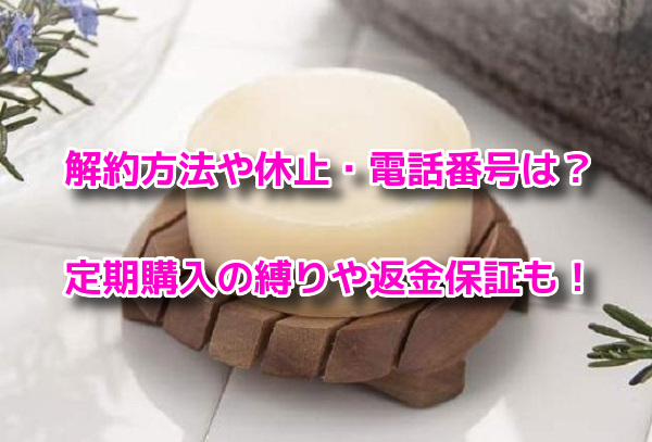 肌をメイクする石鹸 解約