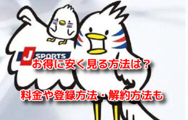 J SPORTSオンデマンドをお得に安く見る方法！料金や登録解約方法も