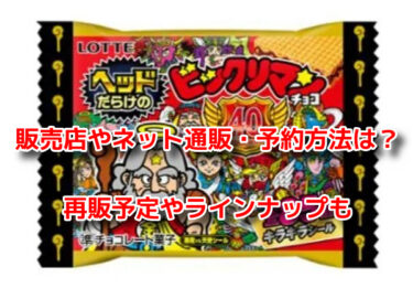 ヘッドだらけのビックリマンチョコはどこで売ってる？販売店や予約方法も