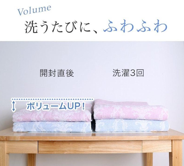 タオルのボリューム