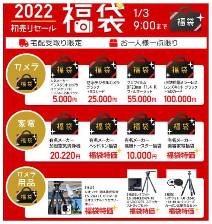 カメラのキタムラ福袋2022　中身