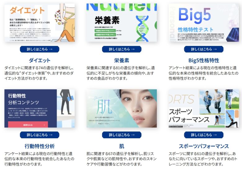 6種類のコンテンツ